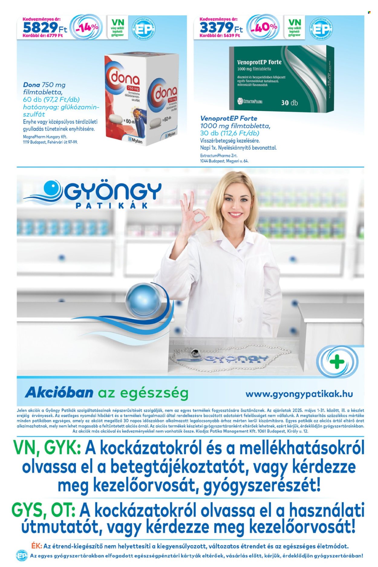 Gyöngy Patikák akciós újságok - 2025.05.01 - 2025.05.31. Oldal 1