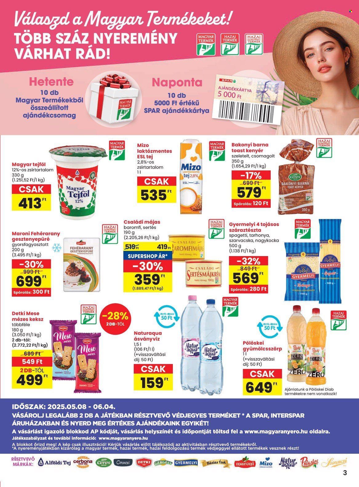 SPAR akciós újságok - 2025.05.08 - 2025.05.14. Oldal 1