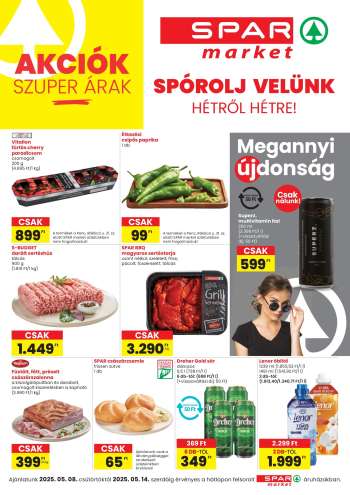 Újság SPAR market - 2025.05.08 - 2025.05.14.
