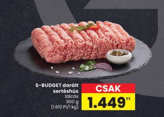 S-BUDGET darált sertéshús