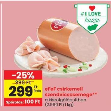 eFeF csirkemell szendvicscsemege