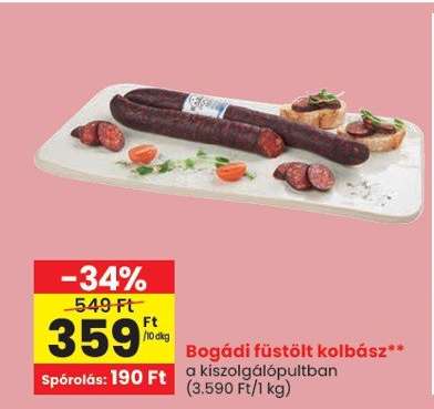 Bogádi Füstölt Kolbász