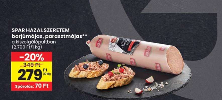 SPAR HAZAI.SZERETEM borjúmájas, parasztmájas