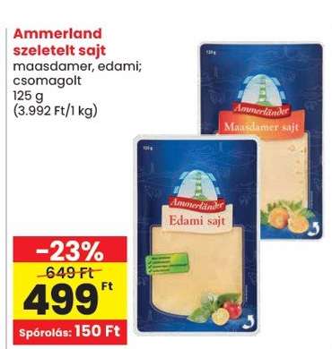 Ammerland szeletelt sajt