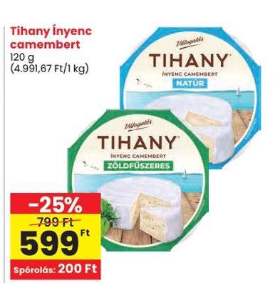 Tihany Ínyenc Camembert