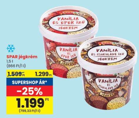 SPAR jégkrém