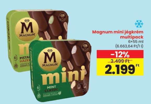 Magnum mini jégkrém multipack