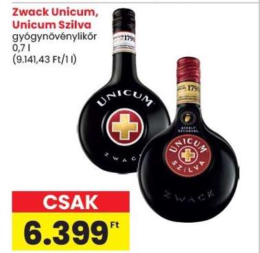 ZWACK Unicum* / Unicum Szilva*