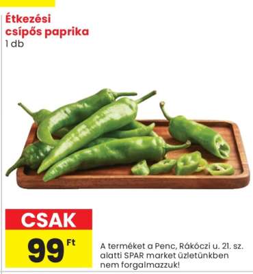 Étkézési csípős paprika