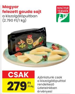 Magyar felezett gouda sajt