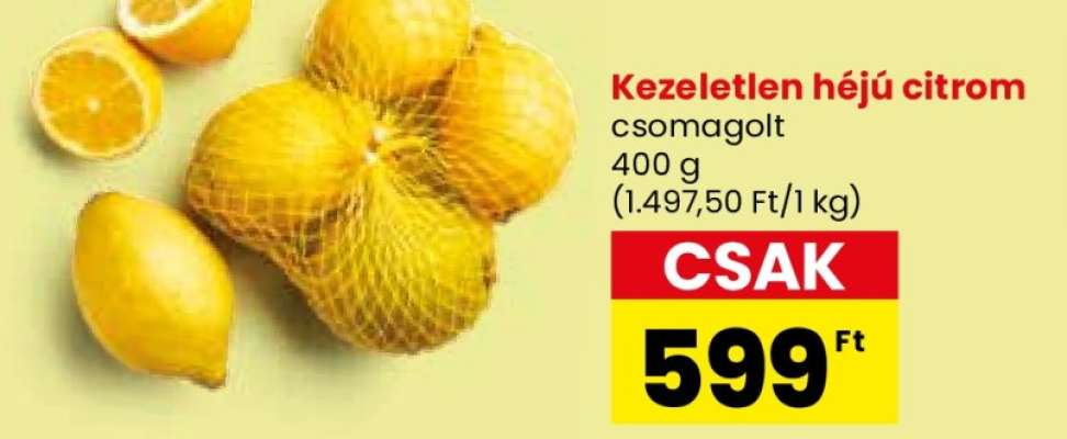 Kezetlen héjú citrom