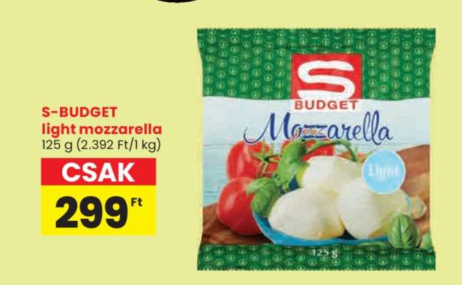 S-BUDGET light mozzarella