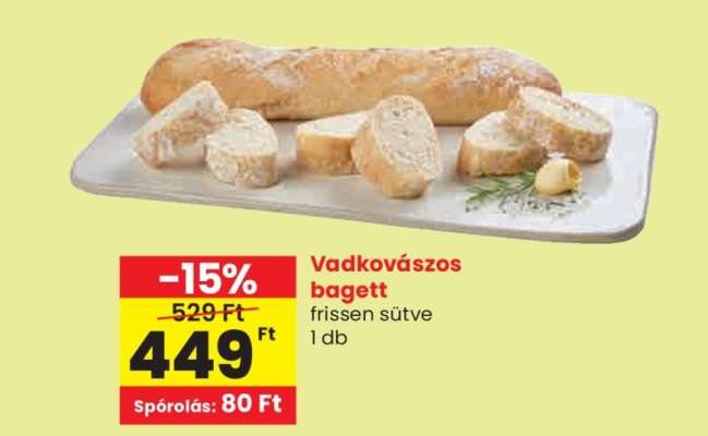 Vadkovászos bagett**