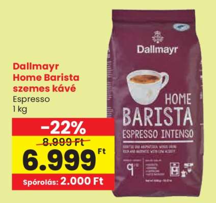 Dallmayr Home Barista szemes kávé Espresso