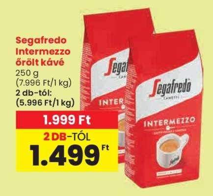 SEGAFREDO INTERMEZZO ŐRÖLT KÁVÉ