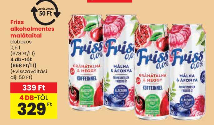 Friss alkoholmentes malátaital