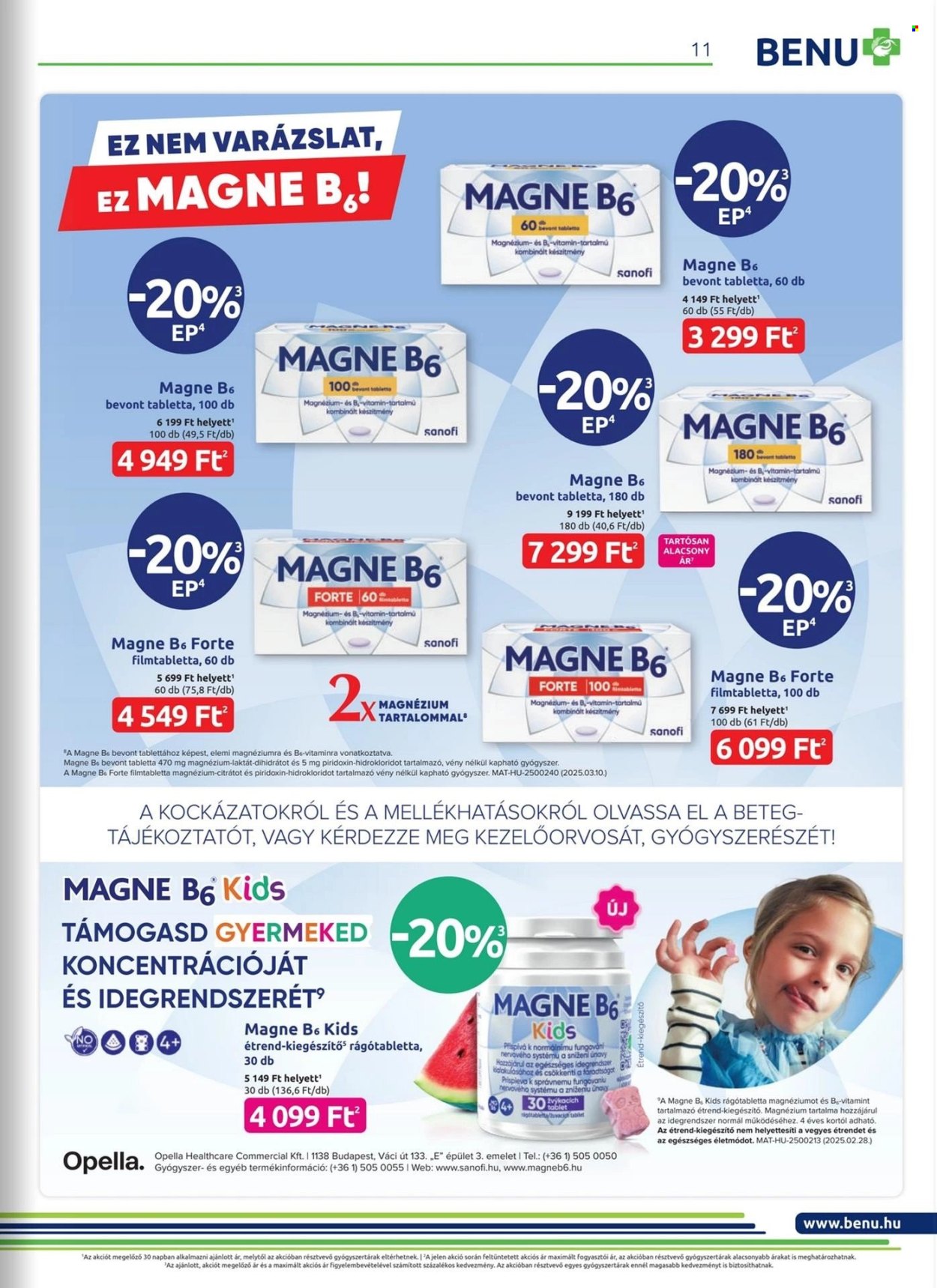BENU Gyógyszertár akciós újságok - 2025.05.01 - 2025.05.31. Oldal 1