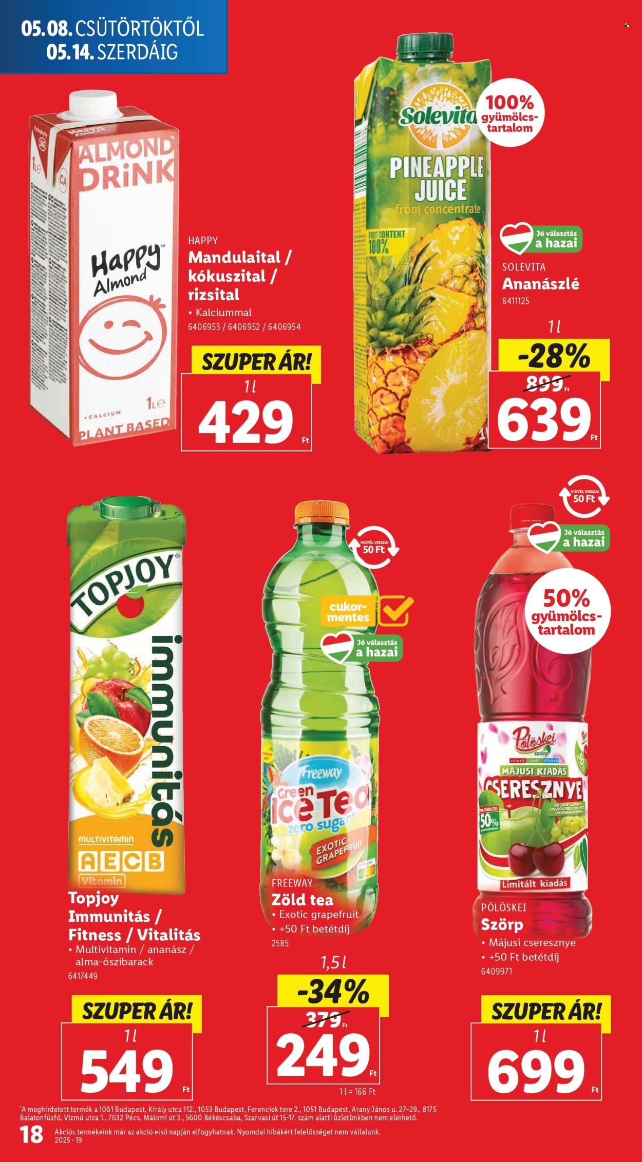 Lidl akciós újságok - 2025.05.08 - 2025.05.14. Oldal 1