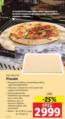 GRILLMEISTER Pizzakő