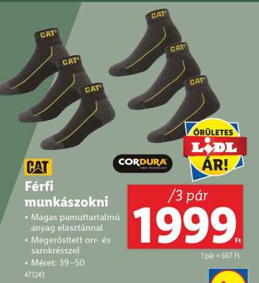 Férfi munkás zokni