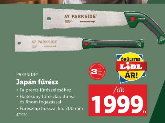PARKSIDE Japán fűrész
