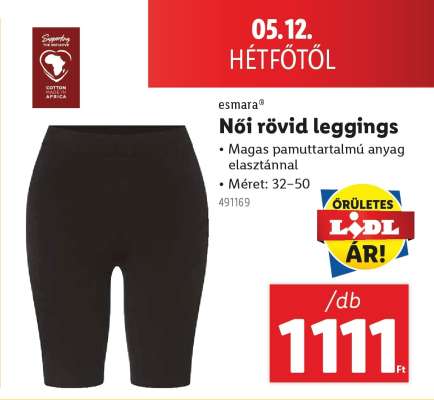 Női rövid leggings