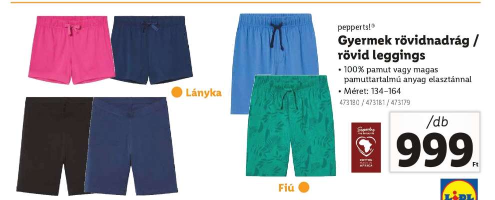 pepperts!® Gyermek rövidnadrág / rövid leggings