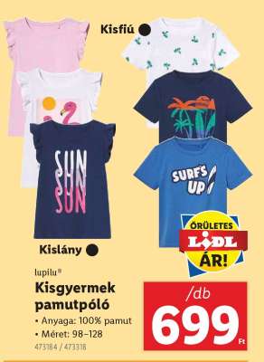Kisgyermek pamutpóló