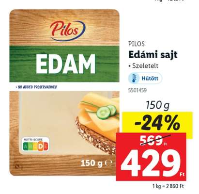 PILOS Edámi sajt