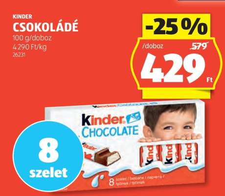 KINDER Csokoládé