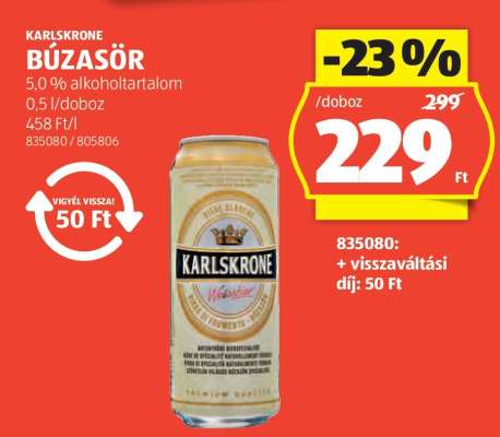 KARLSKRONE BÚZASÖR