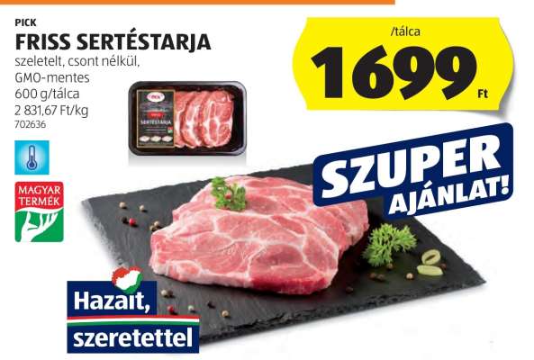 Friss sertéstarja