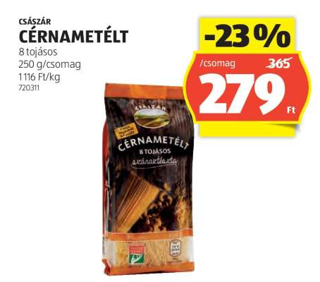 CSÁSZÁR CÉRNAMETÉLT