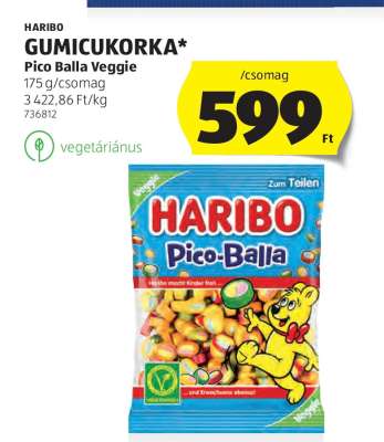 HARIBO GUMICUKORKA Pico Balla Veggie