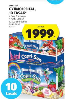 Capri-Sun Gyümölcsital, 10 tasak