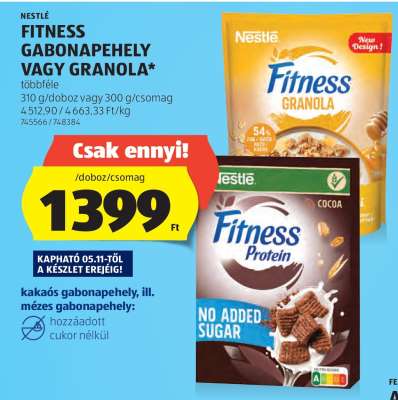 Nestlé Fitness gabonapehely vagy granola