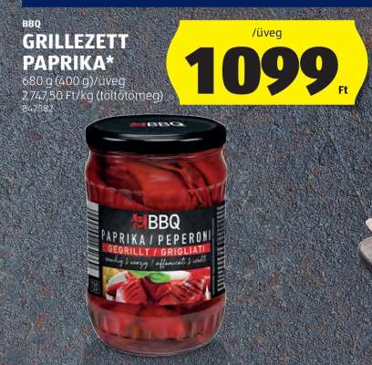 BBQ Grillezett Paprika