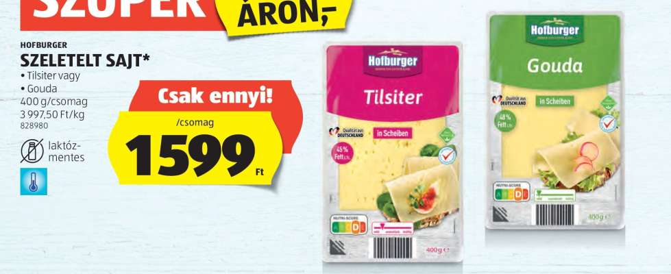 Hofburger Szeletelt Sajt