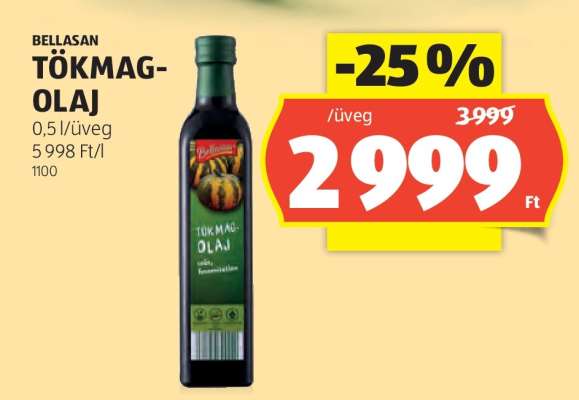 BELLASAN TÖKMAGOLAJ