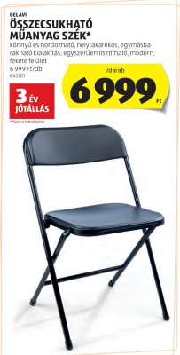 Összecsukható műanyag szék