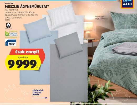 MUSZLIN ÁGYNEMŰHUZAT