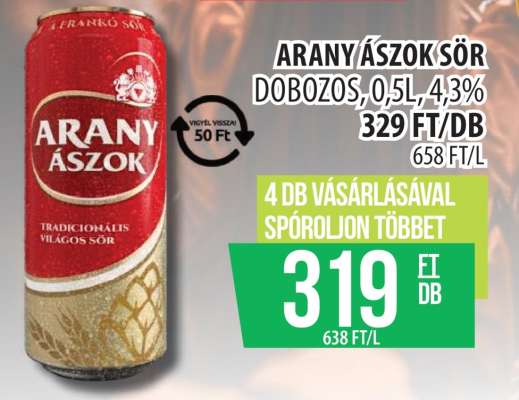 Arany Ászok sör