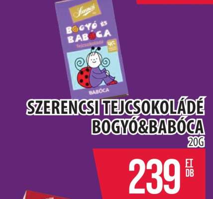 Szerencsi Tejcsokoládé Bogyó&Babóca
