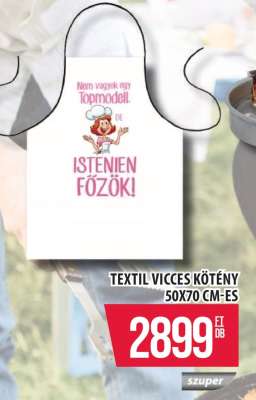 Textil vicces kötény