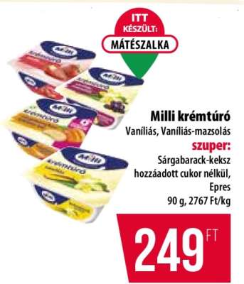 MILLI﻿﻿ Krémtúró