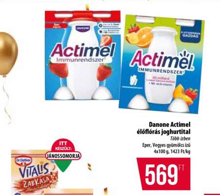 Danone Actimel élőflórás joghurtital