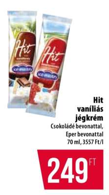Hit vaníliás jégkrém