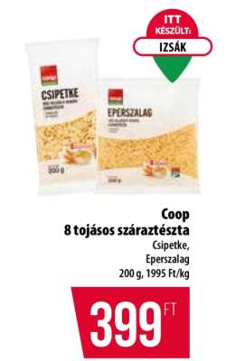 Coop 8 tojásos száraztészta