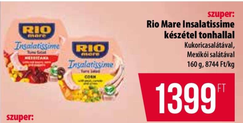 Rio Mare Insalatissime készétel tonhallal