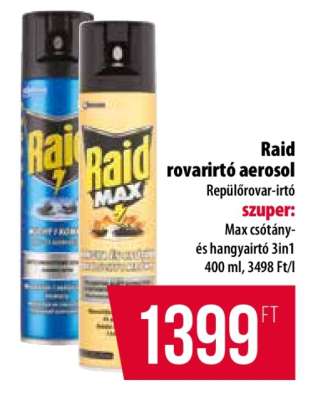 Raid rovarirtó aerosol